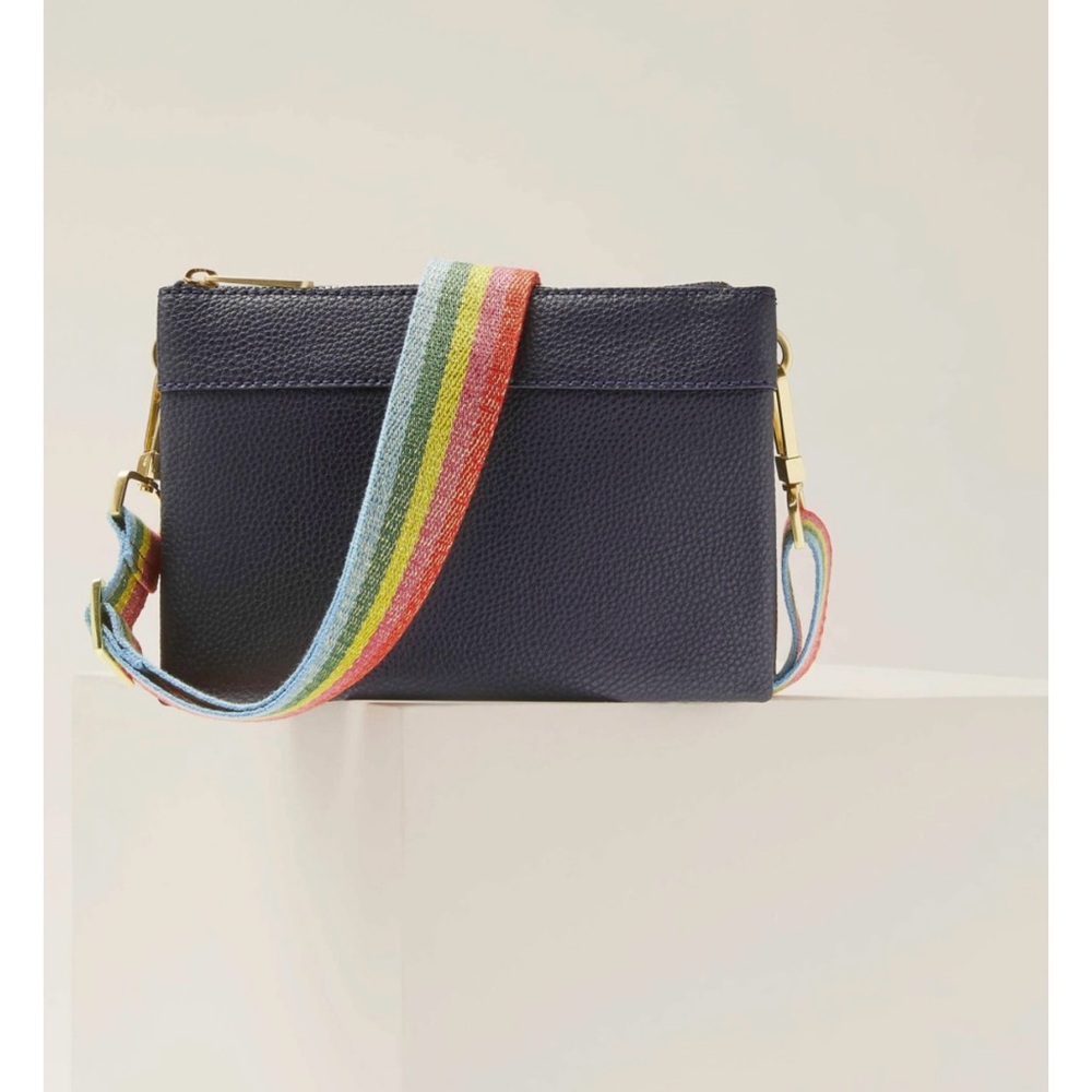 Boden Blue Crossbody Bag with Vibrant Design